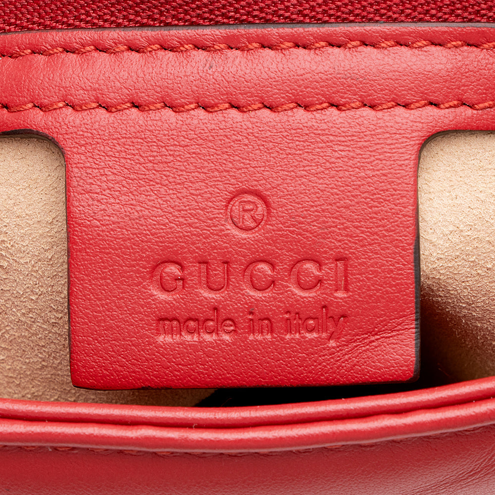 Gucci Matelasse Leather GG Marmont Small Flap Shoulder Bag (SHF-13400)
