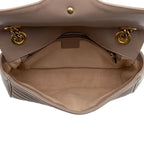 Gucci Matelasse Leather GG Marmont Medium Flap Bag