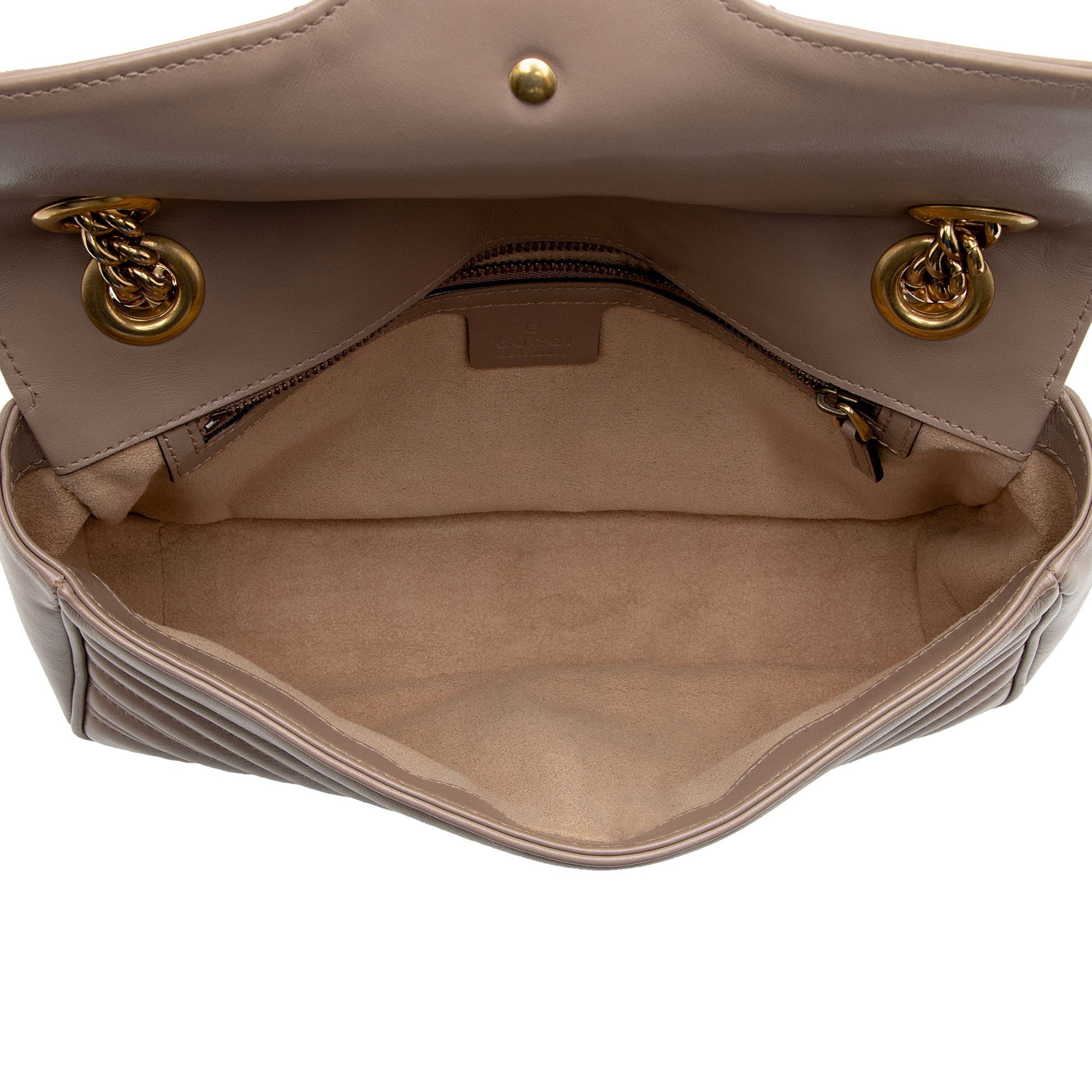 Gucci Matelasse Leather GG Marmont Medium Flap Bag