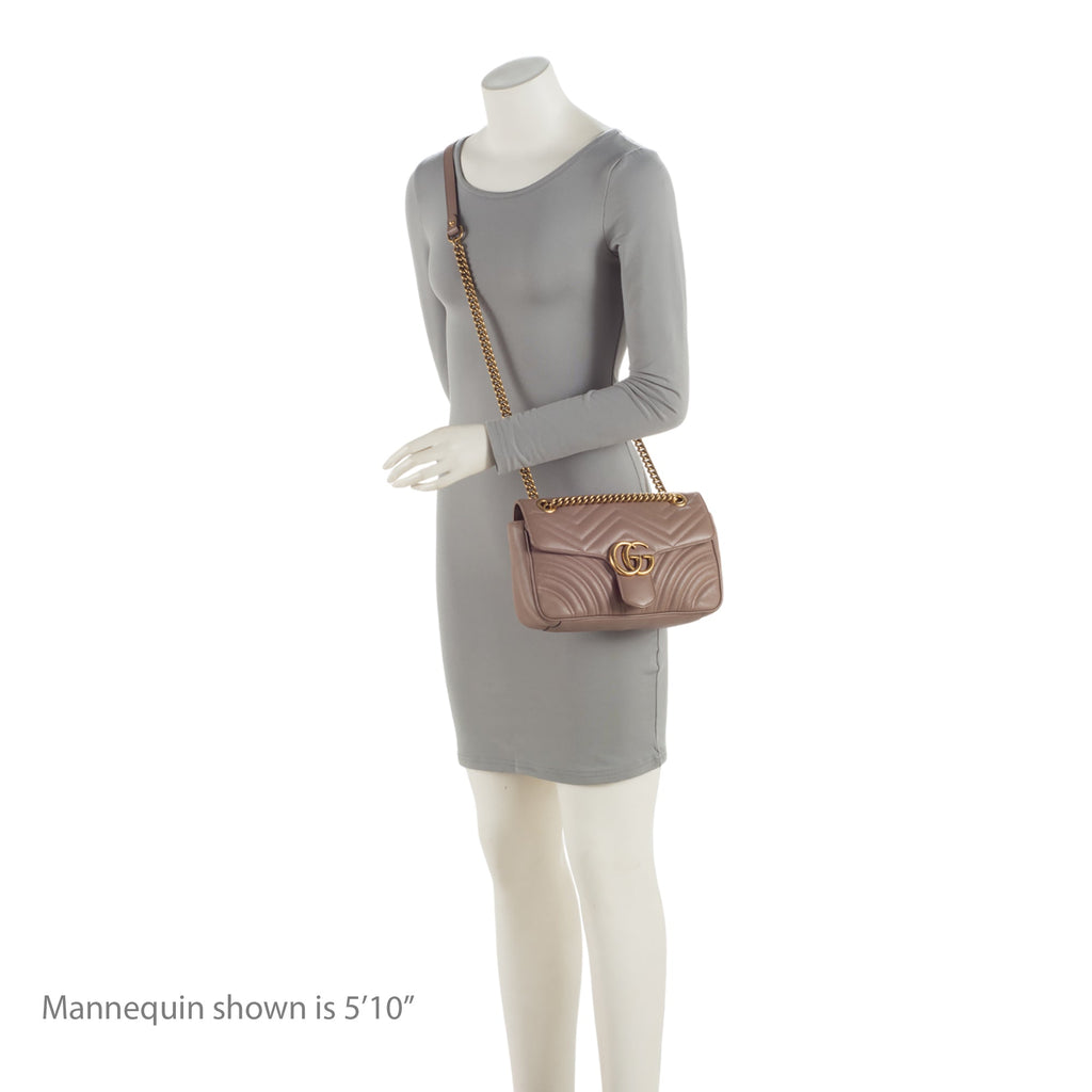 Gucci Matelasse Leather GG Marmont Medium Flap Bag