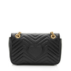 Gucci Matelasse Leather GG Marmont Small Flap Shoulder Bag (SHF-IkiGIu)
