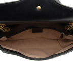 Gucci Matelasse Leather GG Marmont Small Flap Shoulder Bag (SHF-IkiGIu)