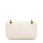 Gucci Matelasse Leather GG Marmont Small Flap Shoulder Bag (SHF-gduwv8)