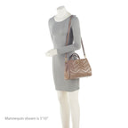 Gucci Matelasse Leather GG Marmont Small Satchel - FINAL SALE (SHF-21710)