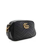 Gucci Matelasse Leather GG Marmont Small Shoulder Bag (SHF-20055)