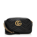 Gucci Matelasse Leather GG Marmont Small Shoulder Bag (SHF-21668)