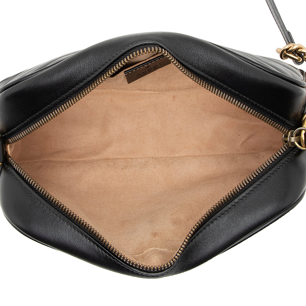 Gucci Matelasse Leather GG Marmont Small Shoulder Bag (SHF-21668)