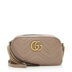 Gucci Matelasse Leather GG Marmont Small Shoulder Bag (SHF-21727)