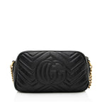 Gucci Matelasse Leather GG Marmont Small Shoulder Bag (SHF-21940)