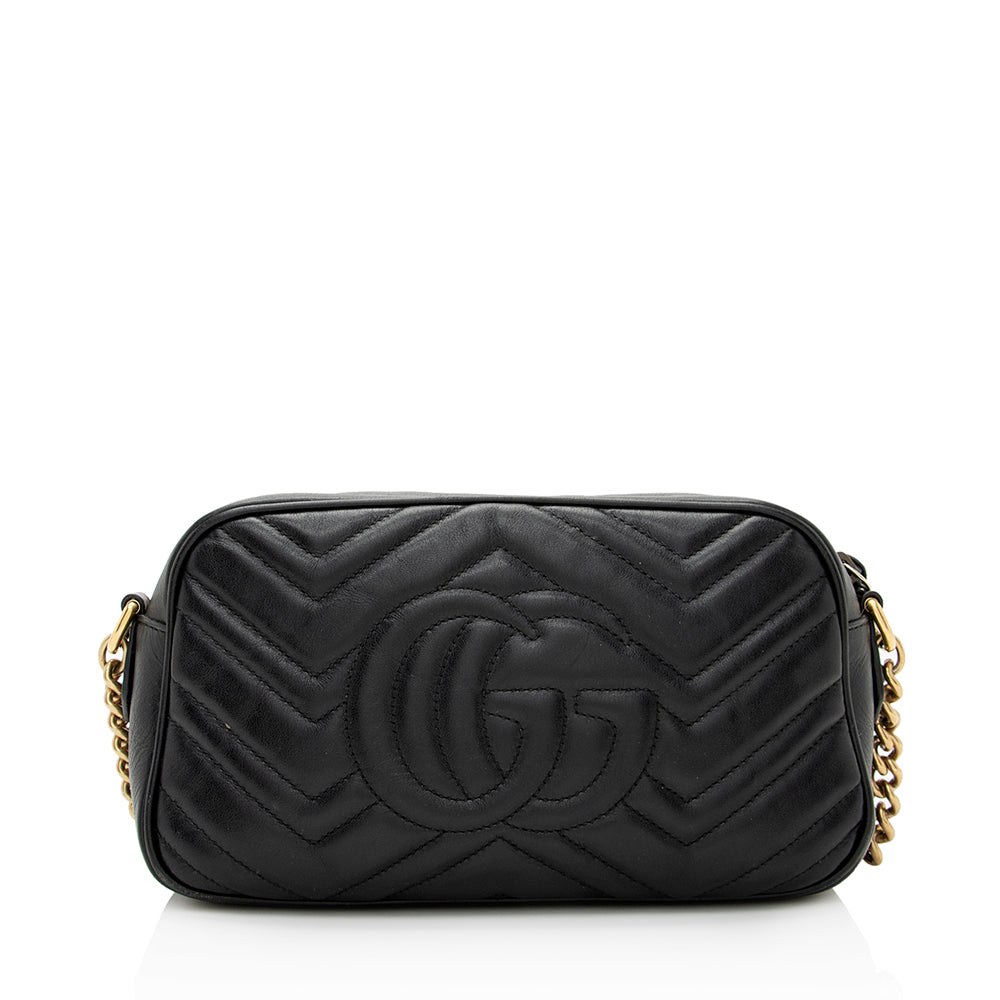 Gucci Matelasse Leather GG Marmont Small Shoulder Bag (SHF-21940)