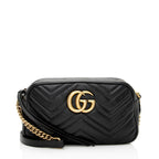 Gucci Matelasse Leather GG Marmont Small Shoulder Bag (SHF-21940)