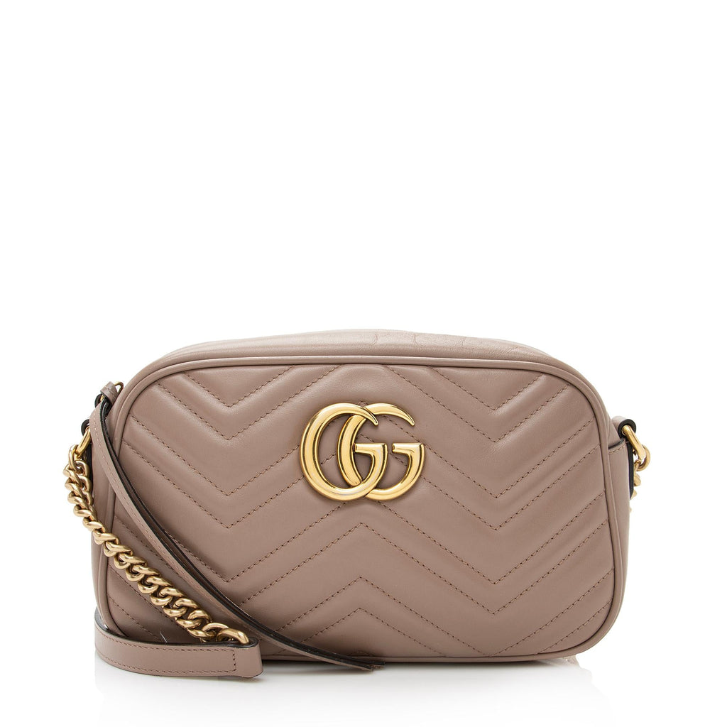 Gucci Matelasse Leather GG Marmont Small Shoulder Bag (SHF-22520)