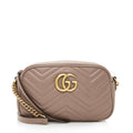 Gucci Matelasse Leather GG Marmont Small Shoulder Bag (SHF-22520)