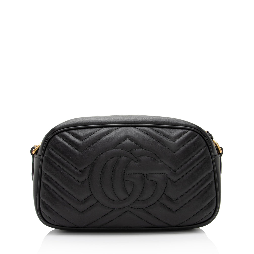Gucci Matelasse Leather GG Marmont Small Shoulder Bag (SHF-0aSpIT)