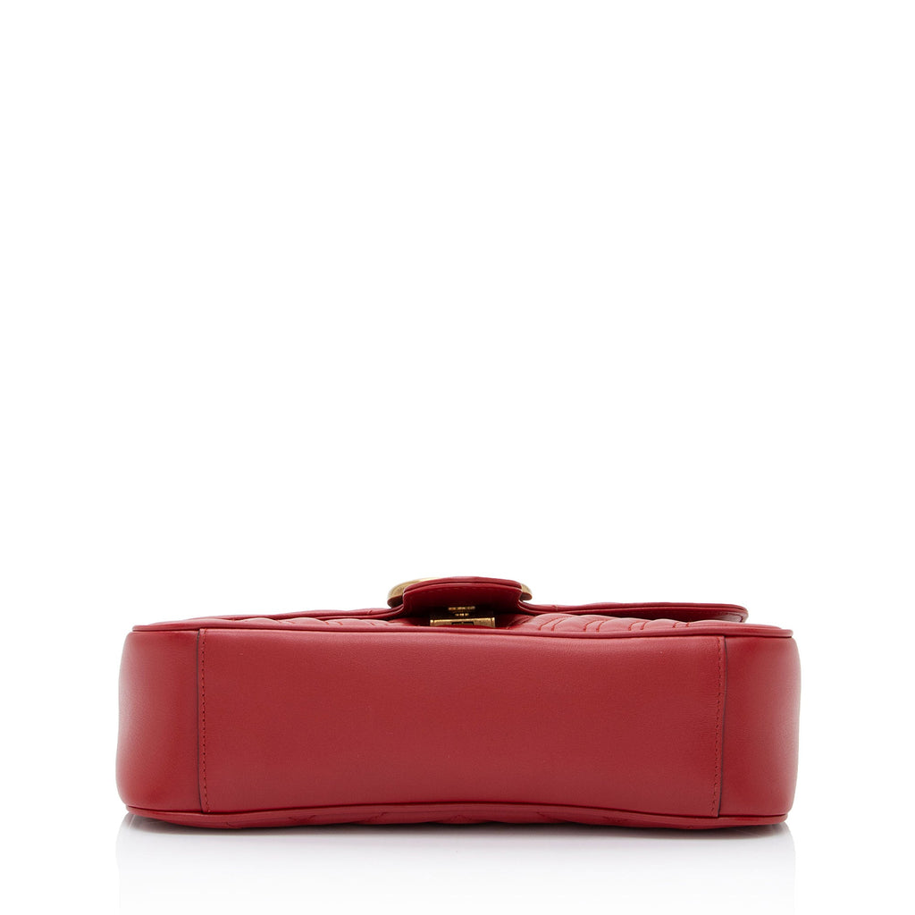 Gucci Matelasse Leather GG Marmont Small Bag (SHF-3fREDC)