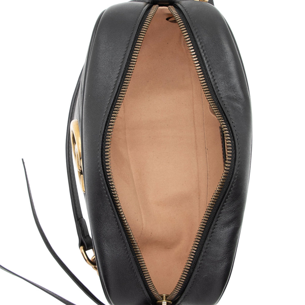Gucci Matelasse Leather GG Marmont Small Shoulder Bag (SHF-yWuLoN)