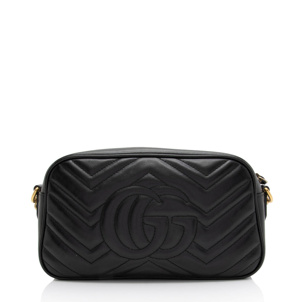 Gucci Matelasse Leather GG Marmont Small Shoulder Bag (SHF-BwQI32)