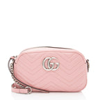 Gucci Matelasse Leather GG Marmont Small Shoulder Bag (SHF-W30FiI)
