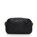 Gucci Matelasse Leather GG Marmont Small Shoulder Bag (SHF-cvEak8)