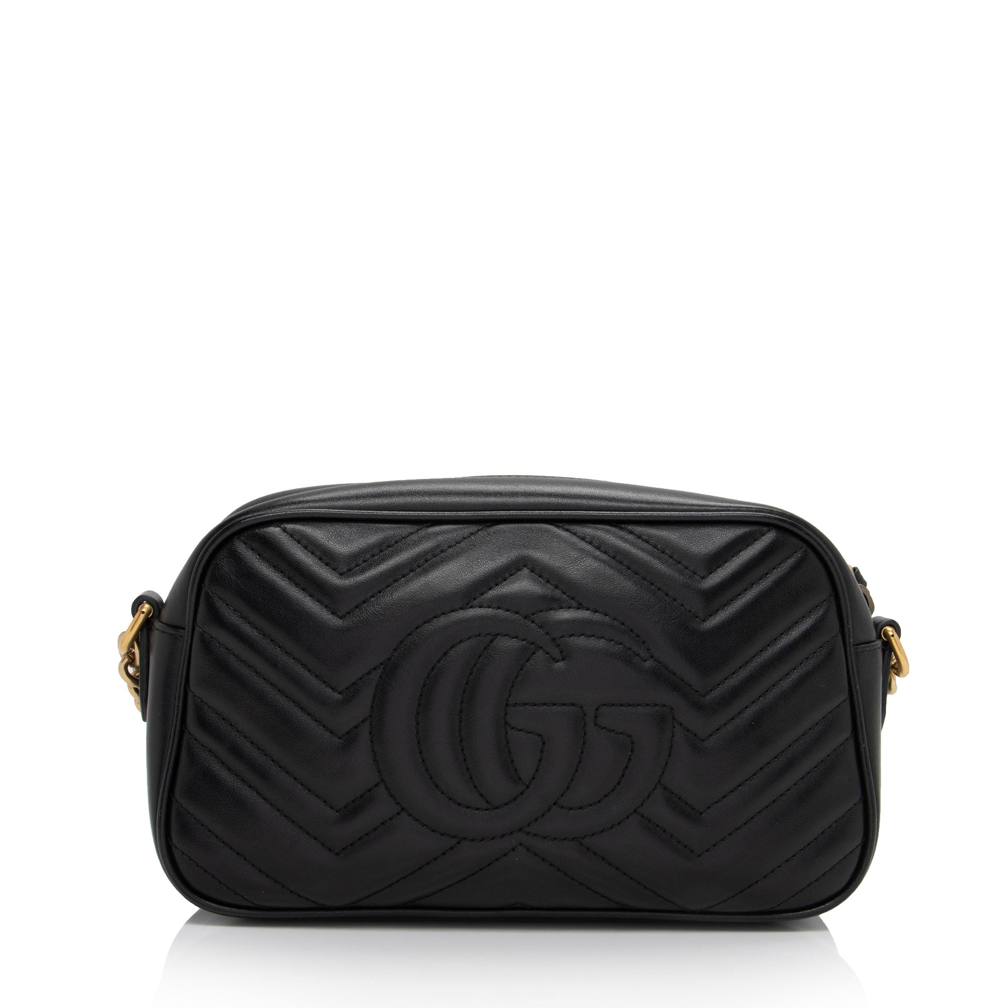 Gucci Matelasse Leather GG Marmont Small Shoulder Bag (SHF-cvEak8)