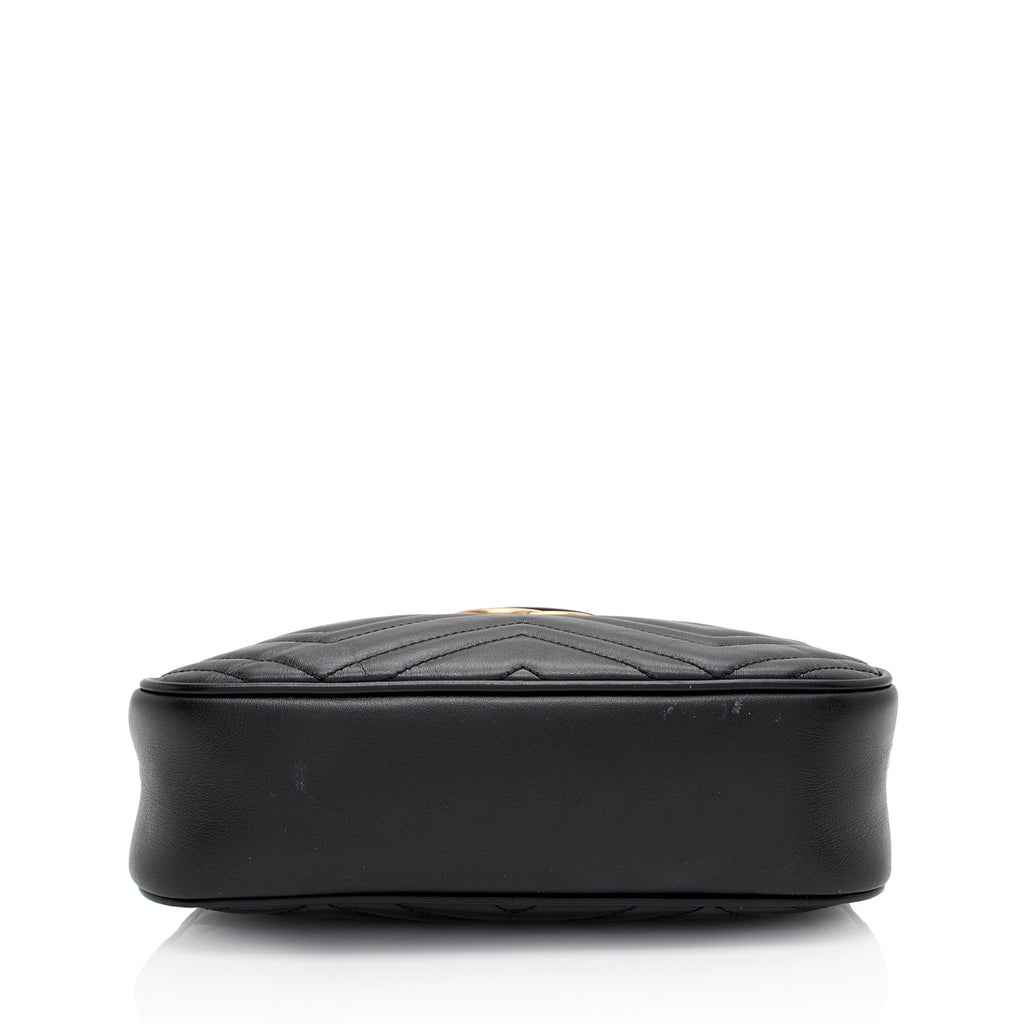 Gucci Matelasse Leather GG Marmont Small Shoulder Bag (SHF-3o6xQ1)