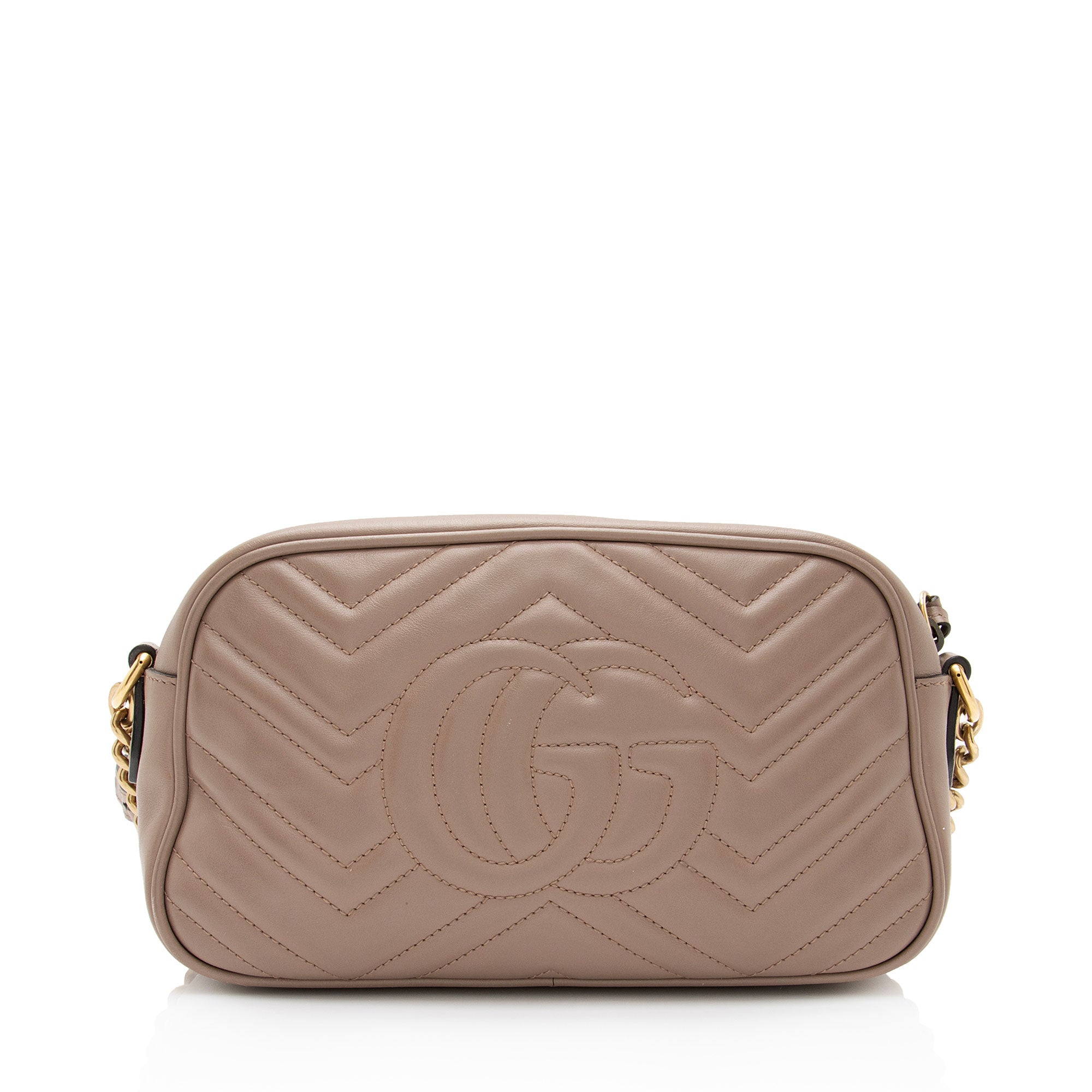 Gucci Matelasse Leather GG Marmont Small Shoulder Bag (SHF-LVfFFC)