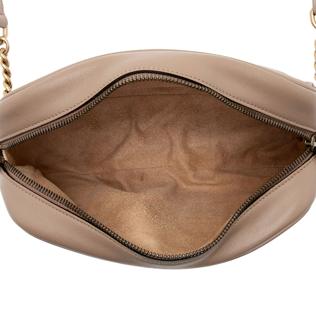 Gucci Matelasse Leather GG Marmont Small Shoulder Bag (SHF-LVfFFC)