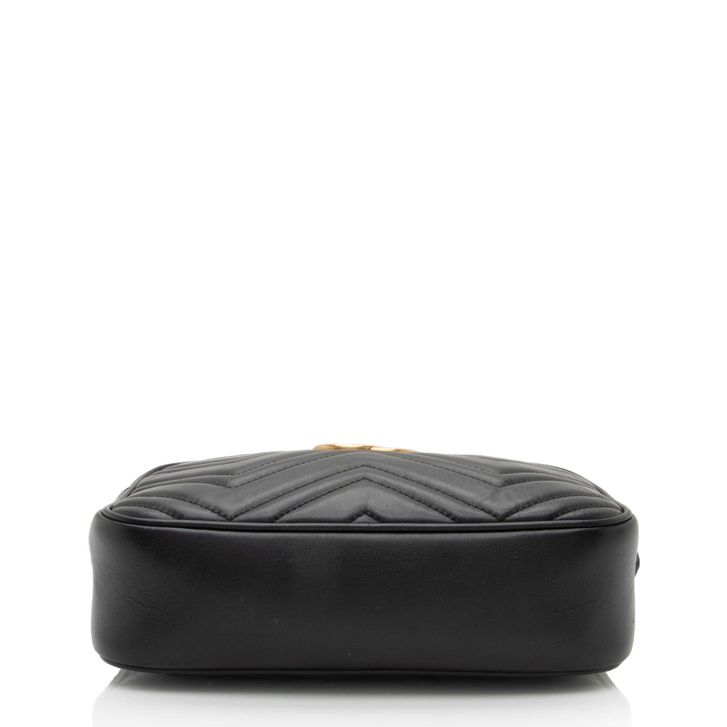 Gucci Matelasse Leather GG Marmont Small Shoulder Bag (SHF-E9Frrv)
