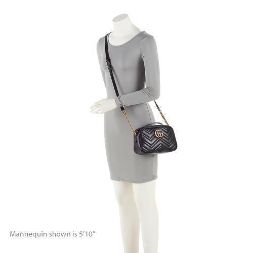Gucci Matelasse Leather GG Marmont Small Shoulder Bag (SHF-E9Frrv)