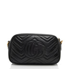 Gucci Matelasse Leather GG Marmont Small Shoulder Bag (SHF-P3q3Nl)