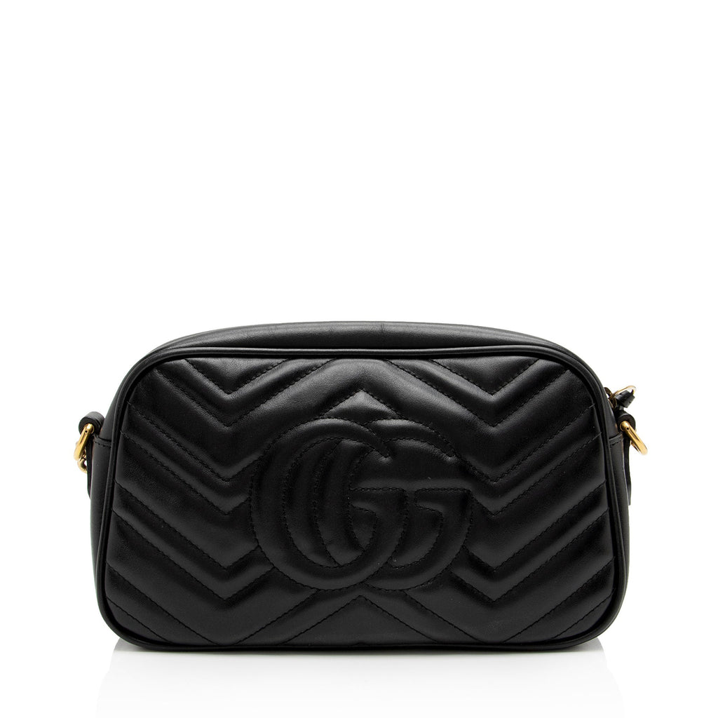 Gucci Matelasse Leather GG Marmont Small Shoulder Bag (SHF-FVS5c3)