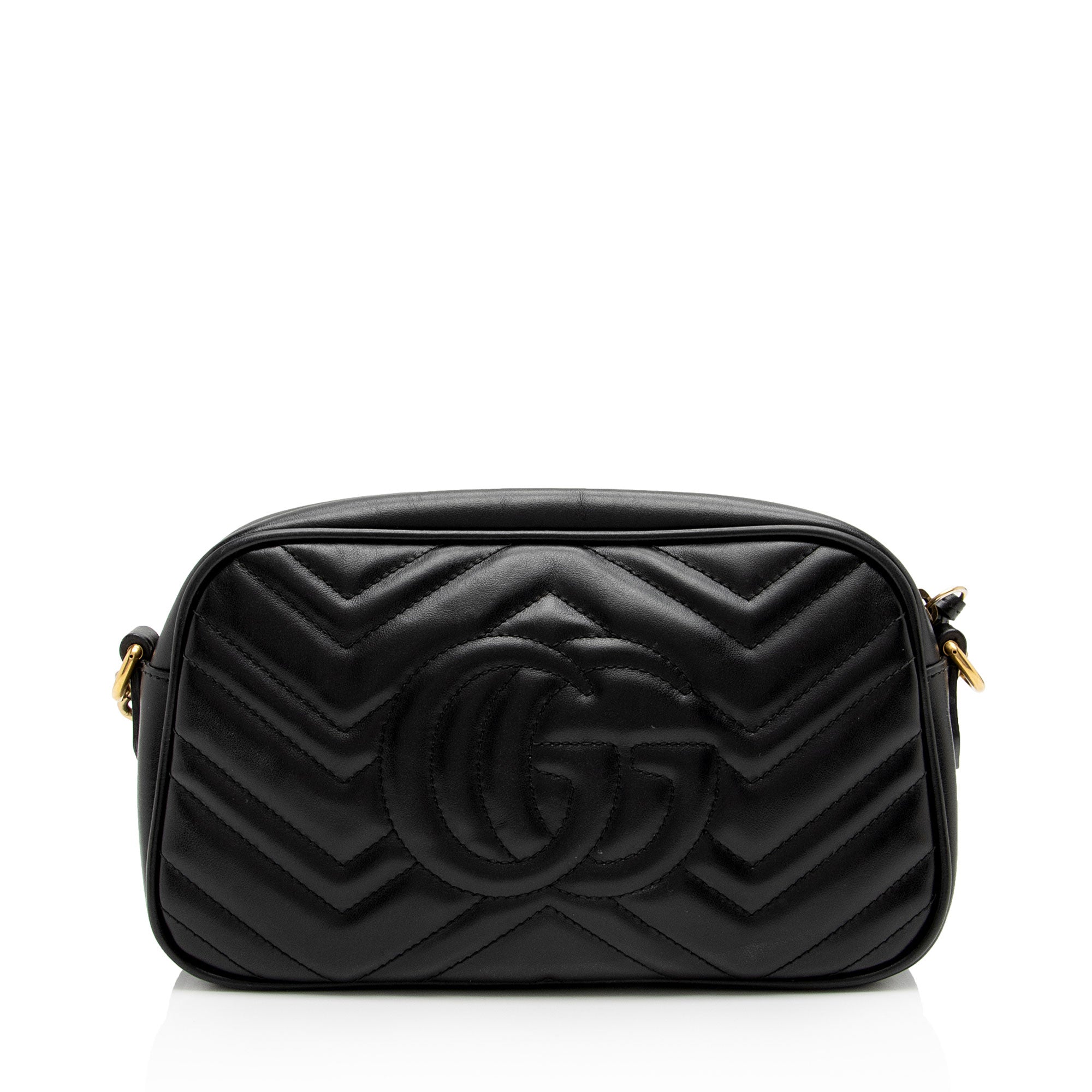 Gucci Matelasse Leather GG Marmont Small Shoulder Bag (SHF-FVS5c3)