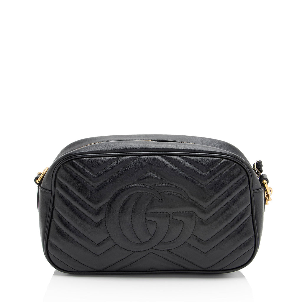 Gucci Matelasse Leather GG Marmont Small Shoulder Bag (SHF-jE5N59)