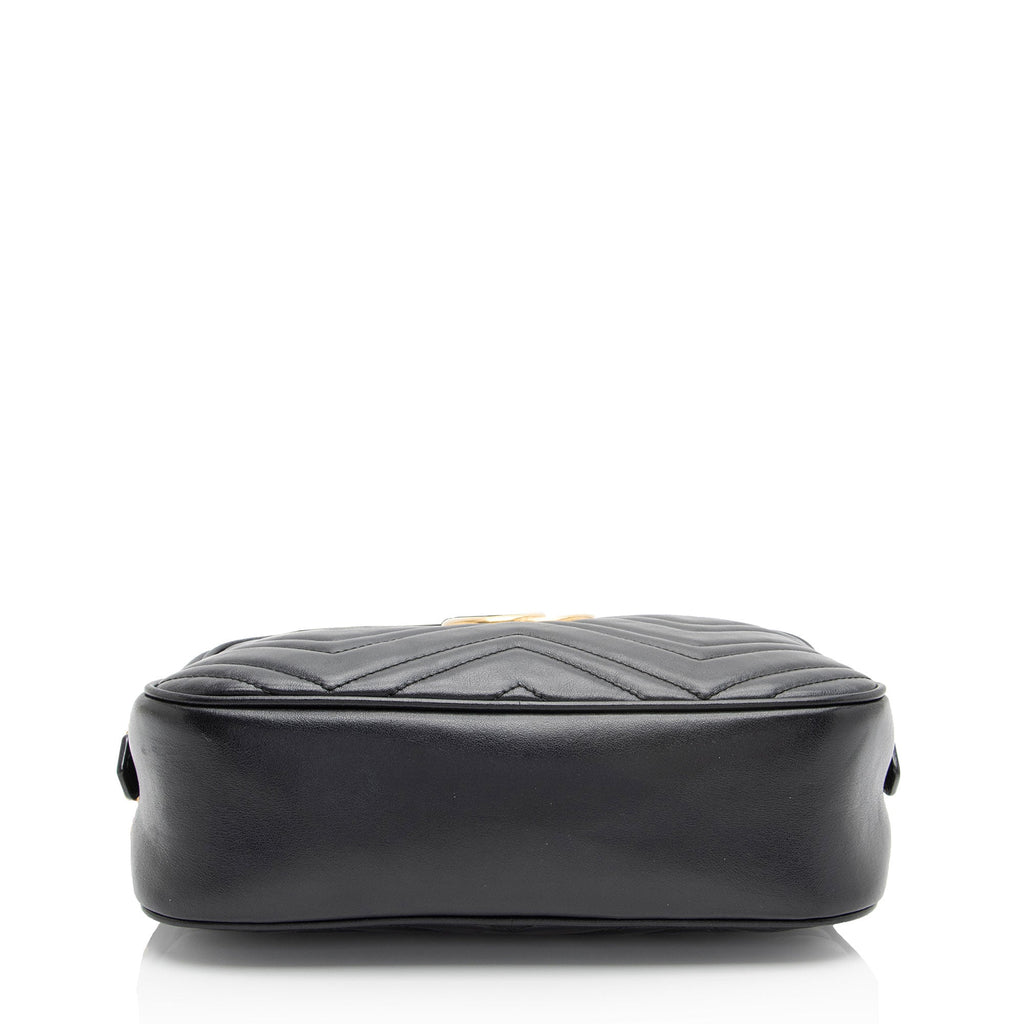 Gucci Matelasse Leather GG Marmont Small Shoulder Bag (SHF-jE5N59)