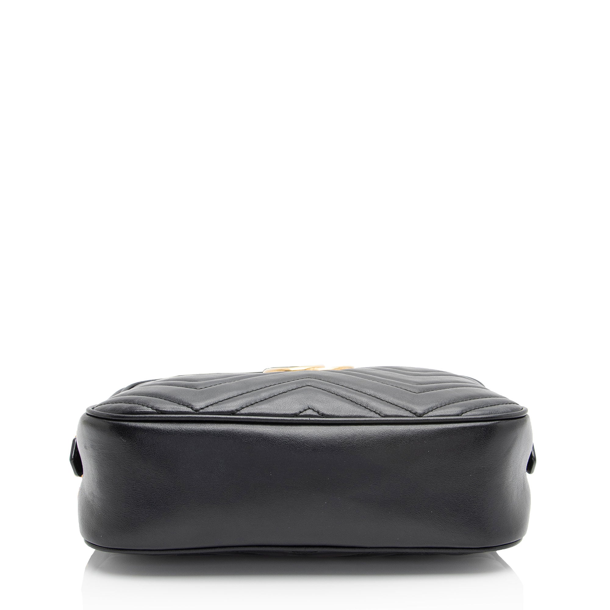 Gucci Matelasse Leather GG Marmont Small Shoulder Bag (SHF-jE5N59)