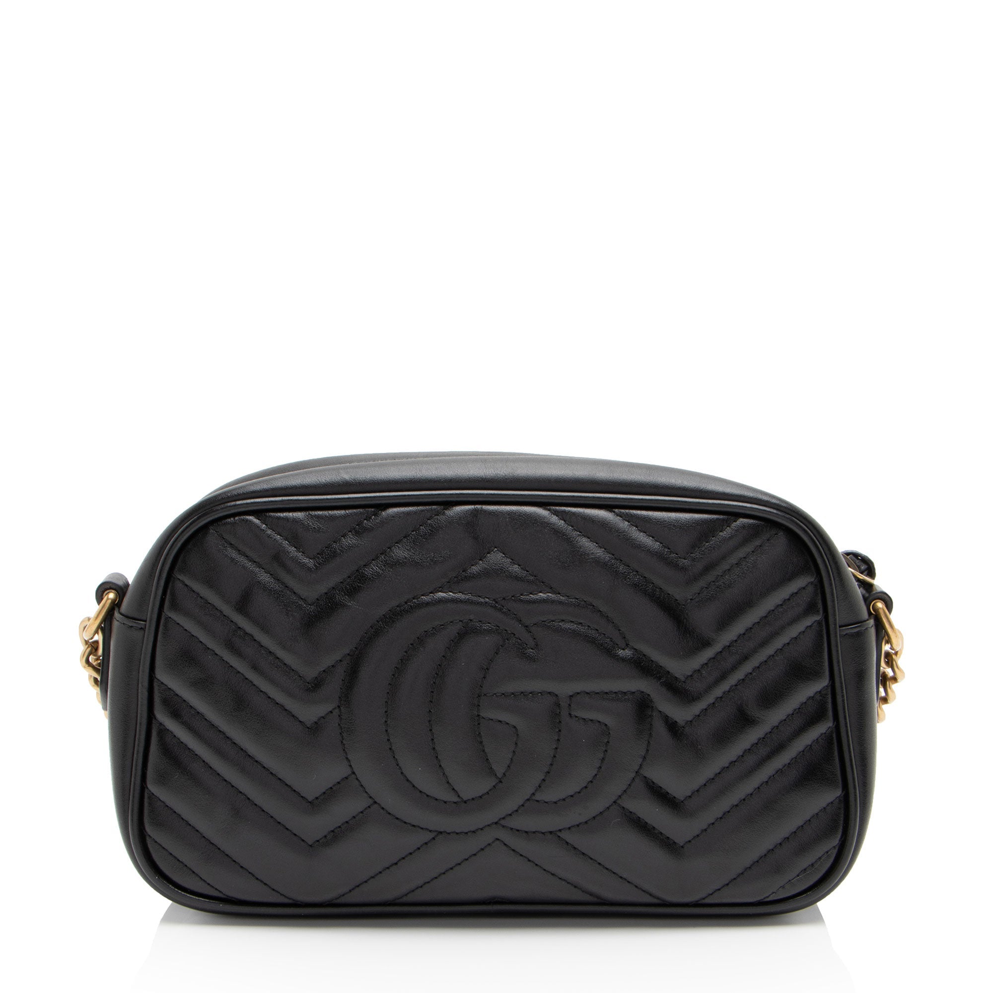 Gucci Matelasse Leather GG Marmont Small Shoulder Bag (SHF-baNUcE)
