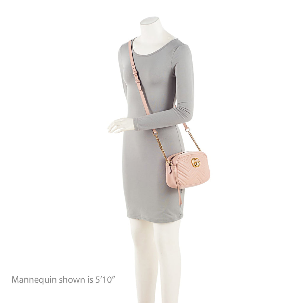 Gucci Matelasse Leather GG Marmont Small Shoulder Bag (SHF-2jUw44)