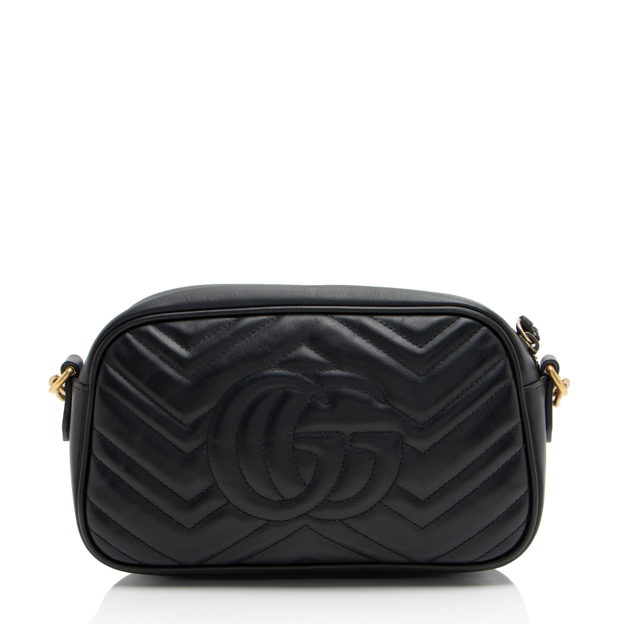 Gucci Matelasse Leather GG Marmont Small Shoulder Bag (SHF-nKiLSY)