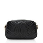 Gucci Matelasse Leather GG Marmont Small Shoulder Bag (SHF-VWeddr)