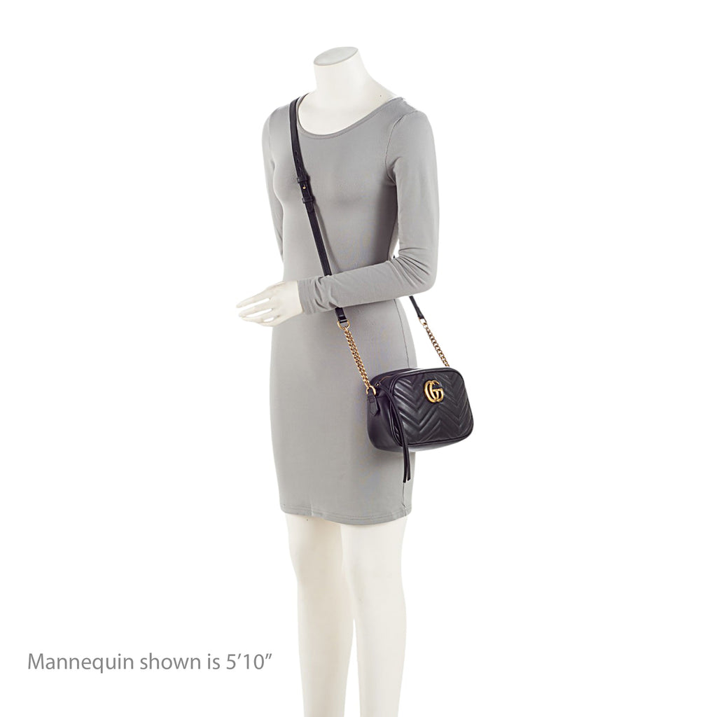 Gucci Matelasse Leather GG Marmont Small Shoulder Bag