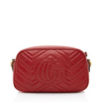 Gucci Matelasse Leather GG Marmont Small Camera Bag