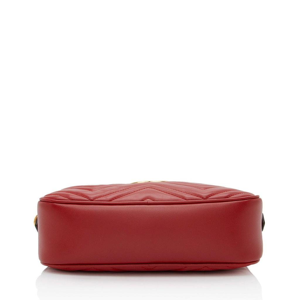 Gucci Matelasse Leather GG Marmont Small Camera Bag