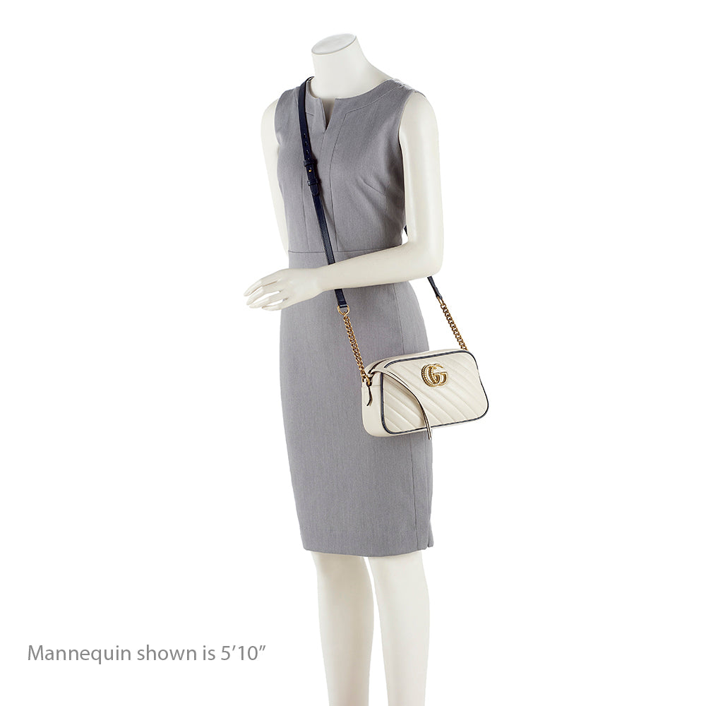 Gucci Matelasse Leather GG Marmont Small Torchon Shoulder Bag (SHF-18441)
