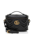 Gucci Matelasse Leather GG Marmont Small Vanity Top Handle