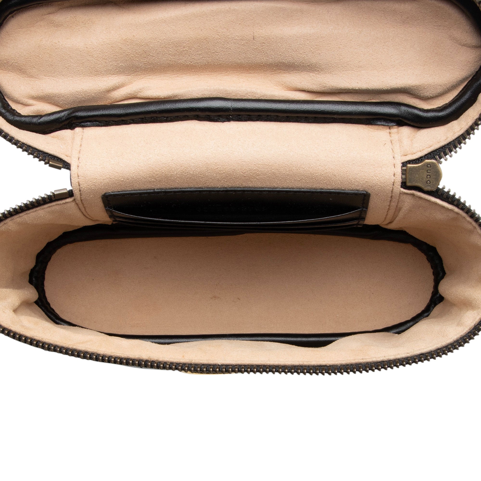 Gucci Matelasse Leather GG Marmont Small Vanity Top Handle
