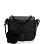 Gucci Matelasse Leather GG Marmont Square Shoulder Bag (SHF-43SCt3)