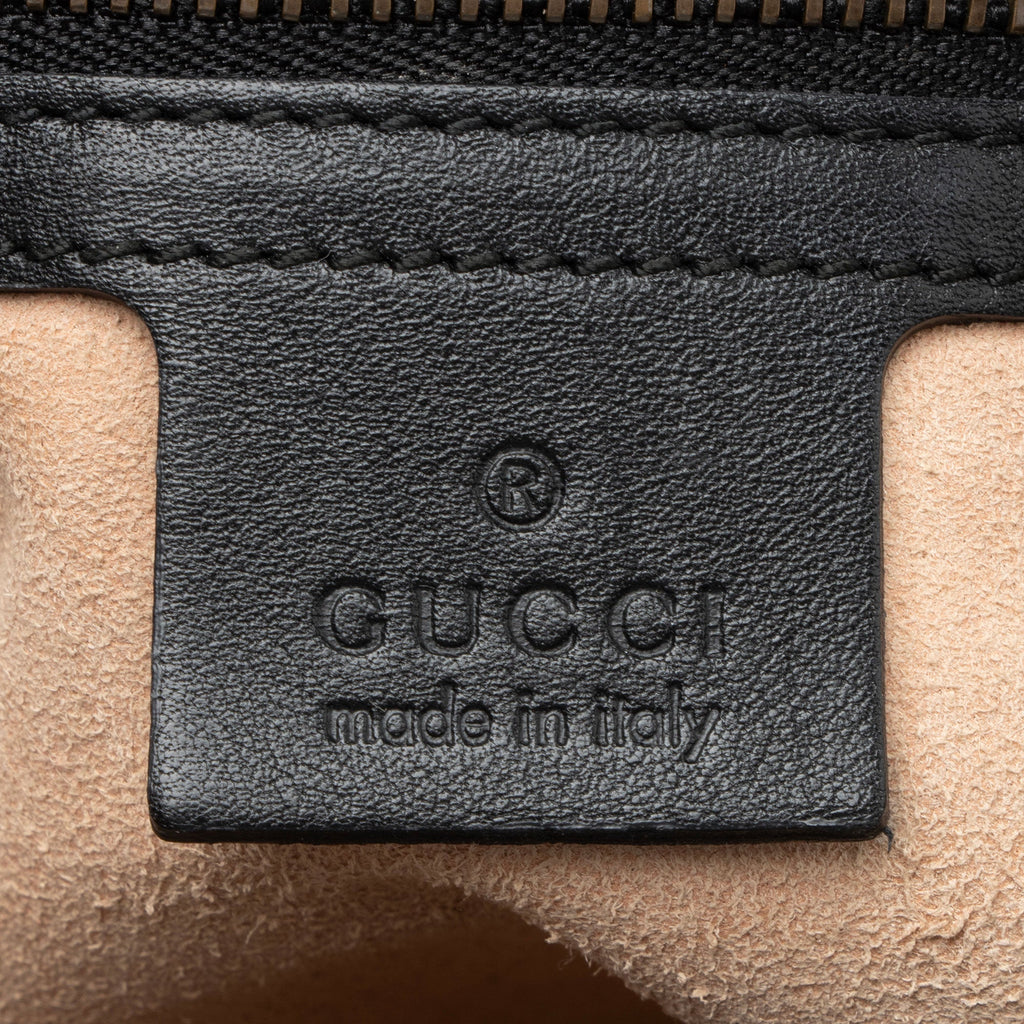 Gucci Matelasse Leather GG Marmont Studded Large Flap Bag