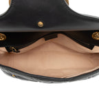 Gucci Matelasse Leather GG Marmont Studded Large Flap Bag