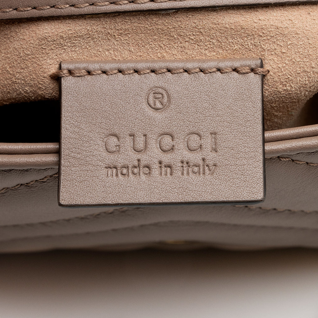 Gucci Matelasse Leather GG Marmont Super Mini Bag - FINAL SALE (SHF-22182)