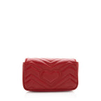 Gucci Matelasse Leather GG Marmont Super Mini Bag (SHF-20917)
